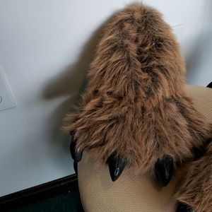 Furry slippers